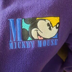 Vintage Mickey Mouse Inc Disney Purple Pullover Fleece  Mickey Mouse Size L